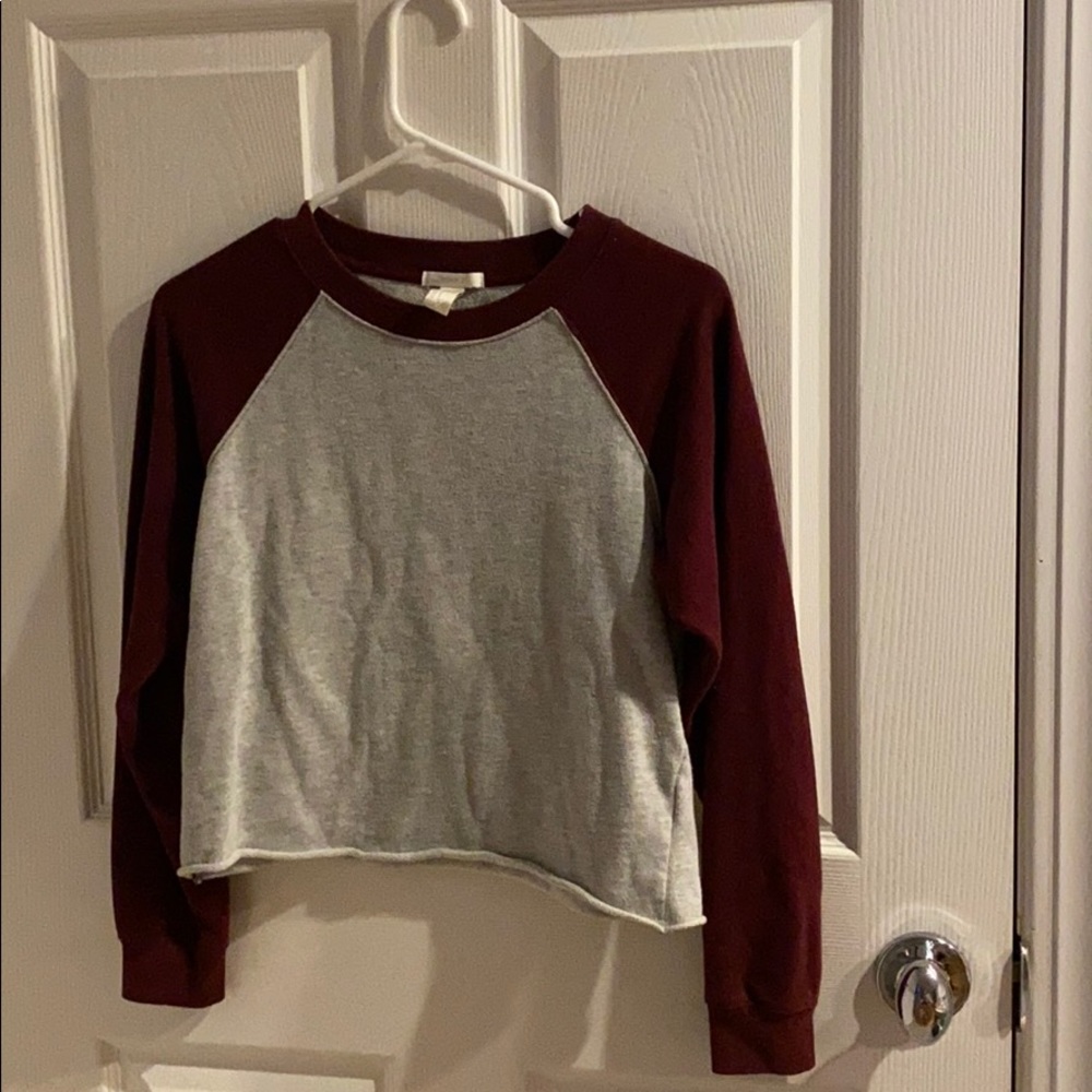 Cropped long sleeve tee